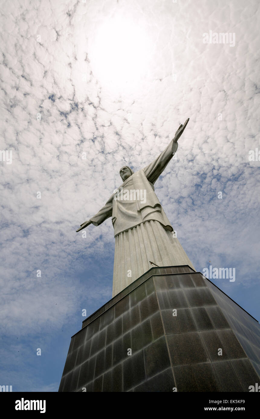 Christusstatue in Rio De Janeiro Stockfoto