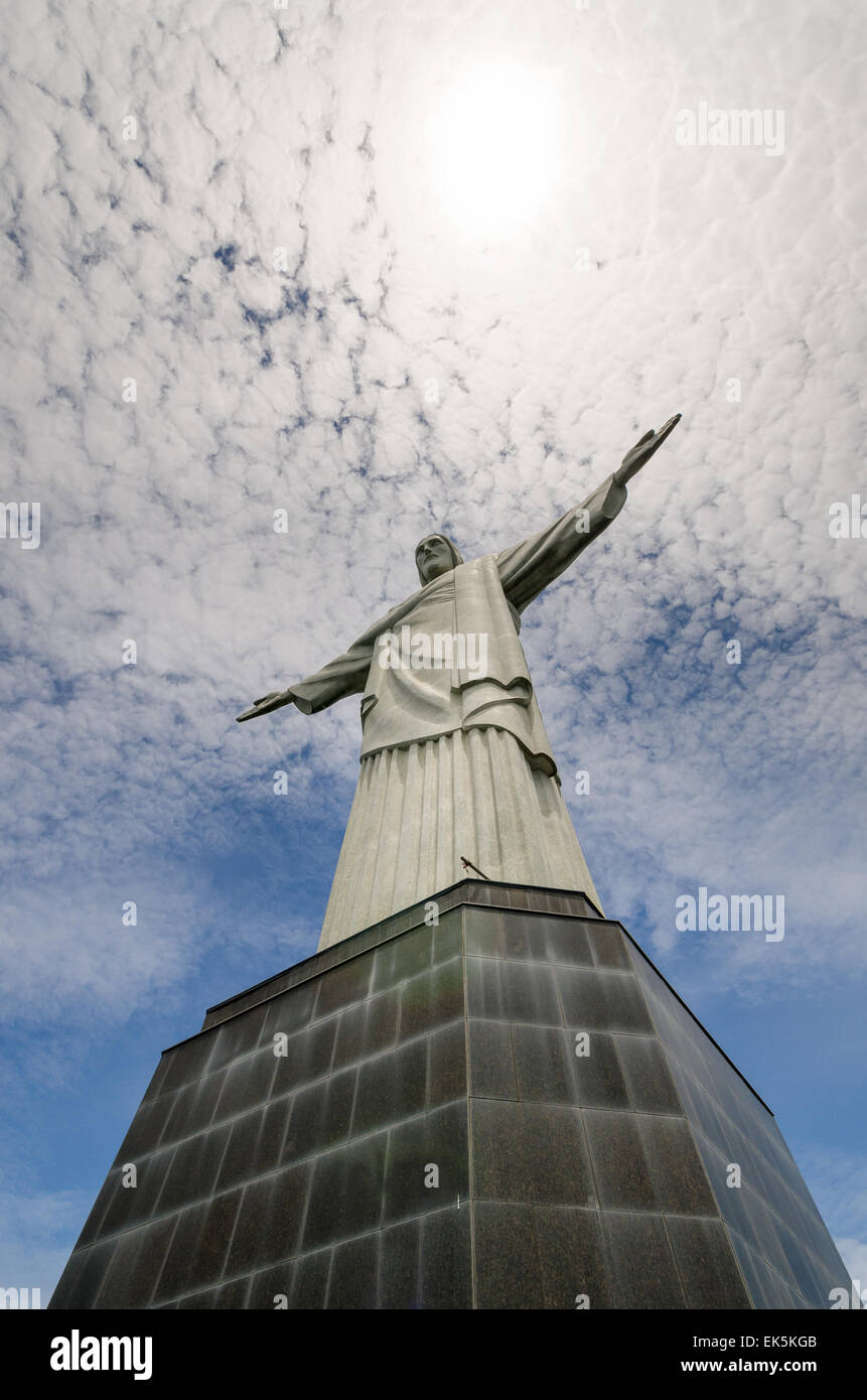 Christusstatue in Rio De Janeiro Stockfoto