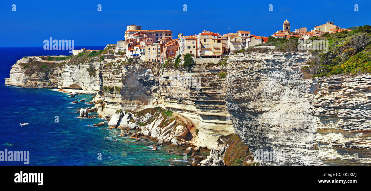 Beeindruckende Bonifacio, Korsika, Frankreich Stockfoto