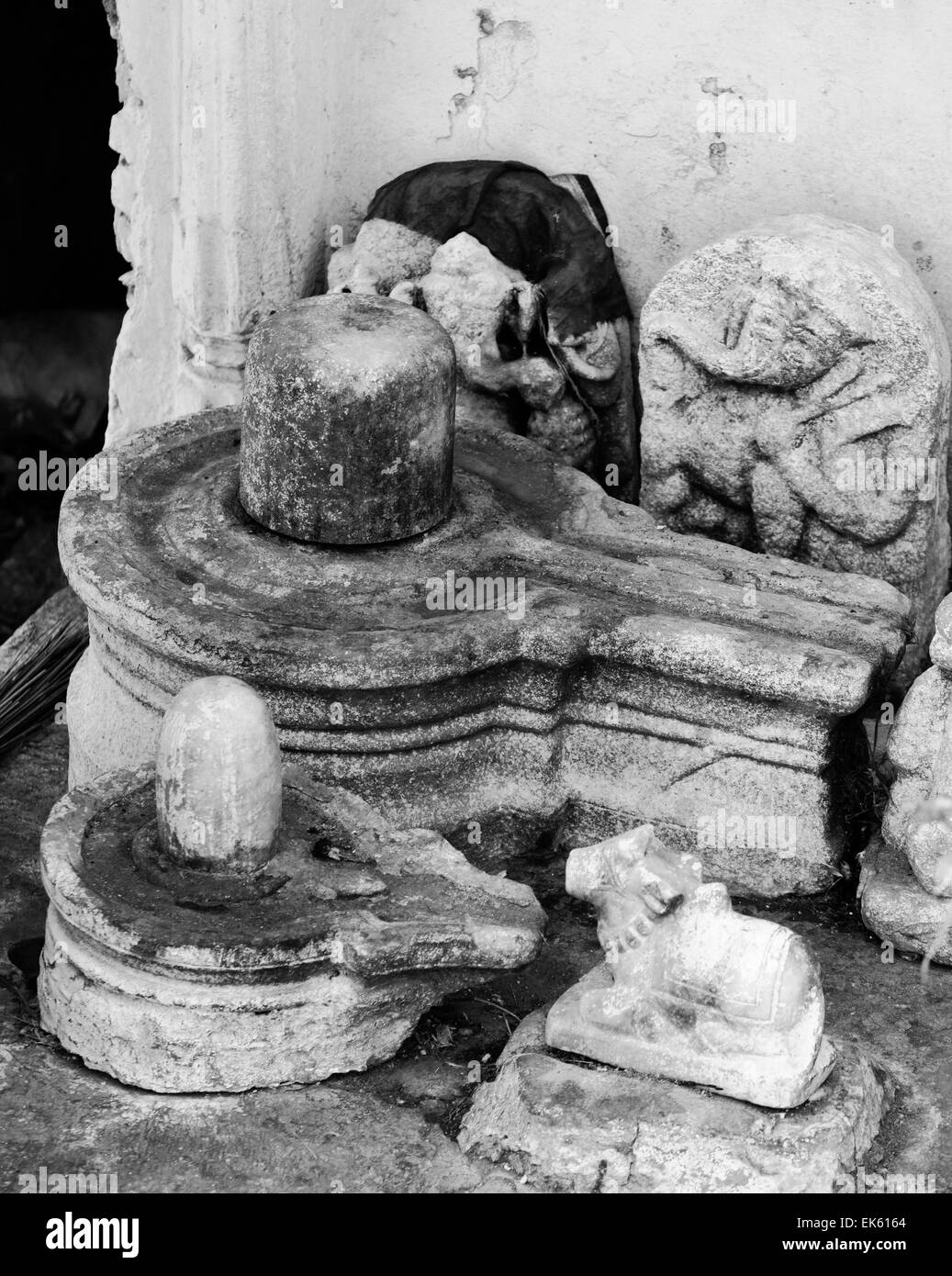 Indien, Rajasthan, Pushkar, kleine religiöse Statuen Stockfoto