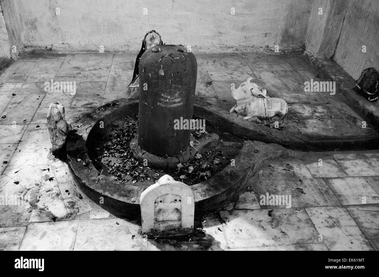 Indien, Rajasthan, Pushkar, kleine religiöse Statuen Stockfoto