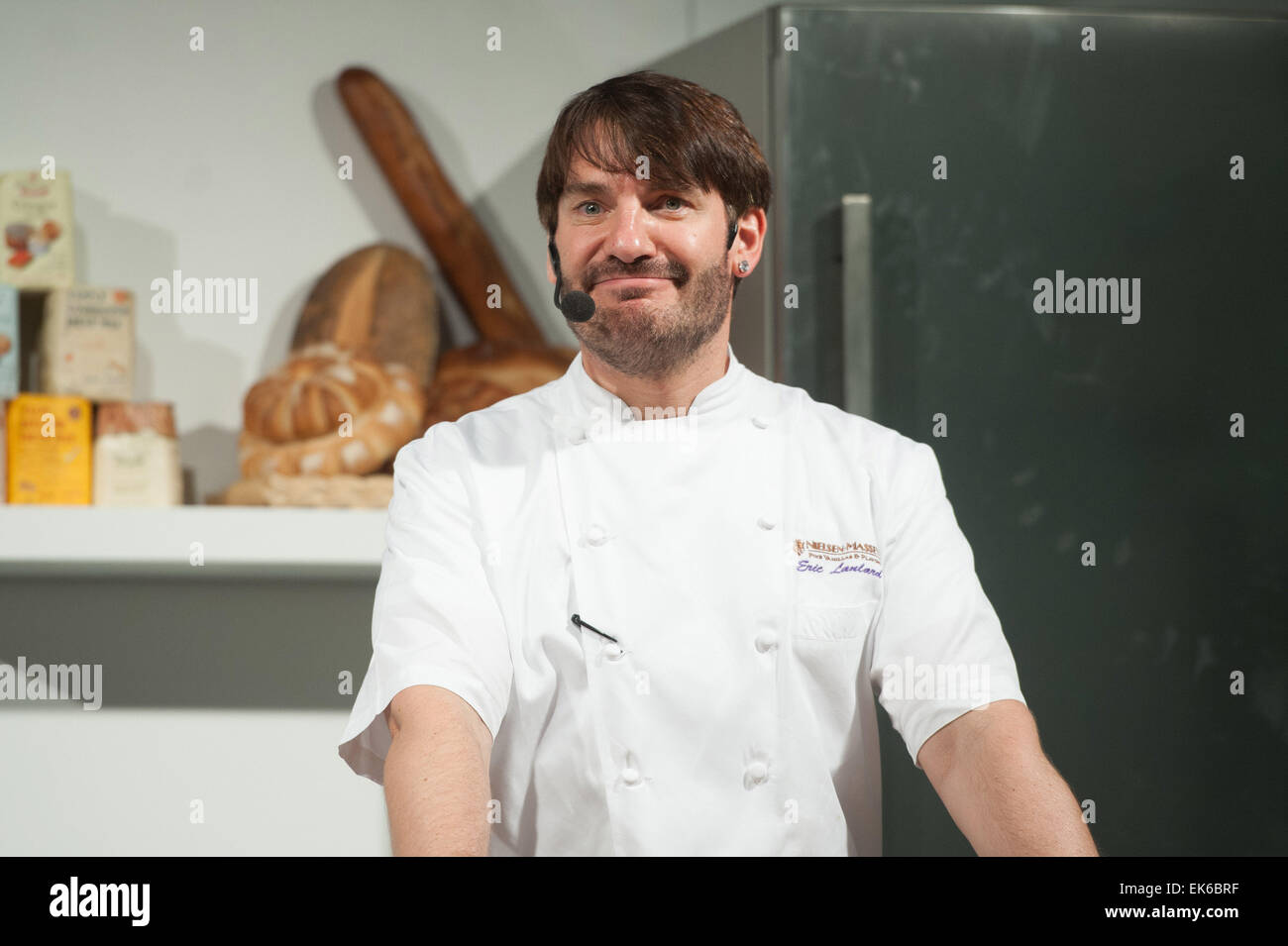 Die 2014 Kuchen und Backen zeigen statt im Earls Court. Mitwirkende: Eric Lanlard Where: London, Vereinigtes Königreich bei: 3. Oktober 2014 Stockfoto