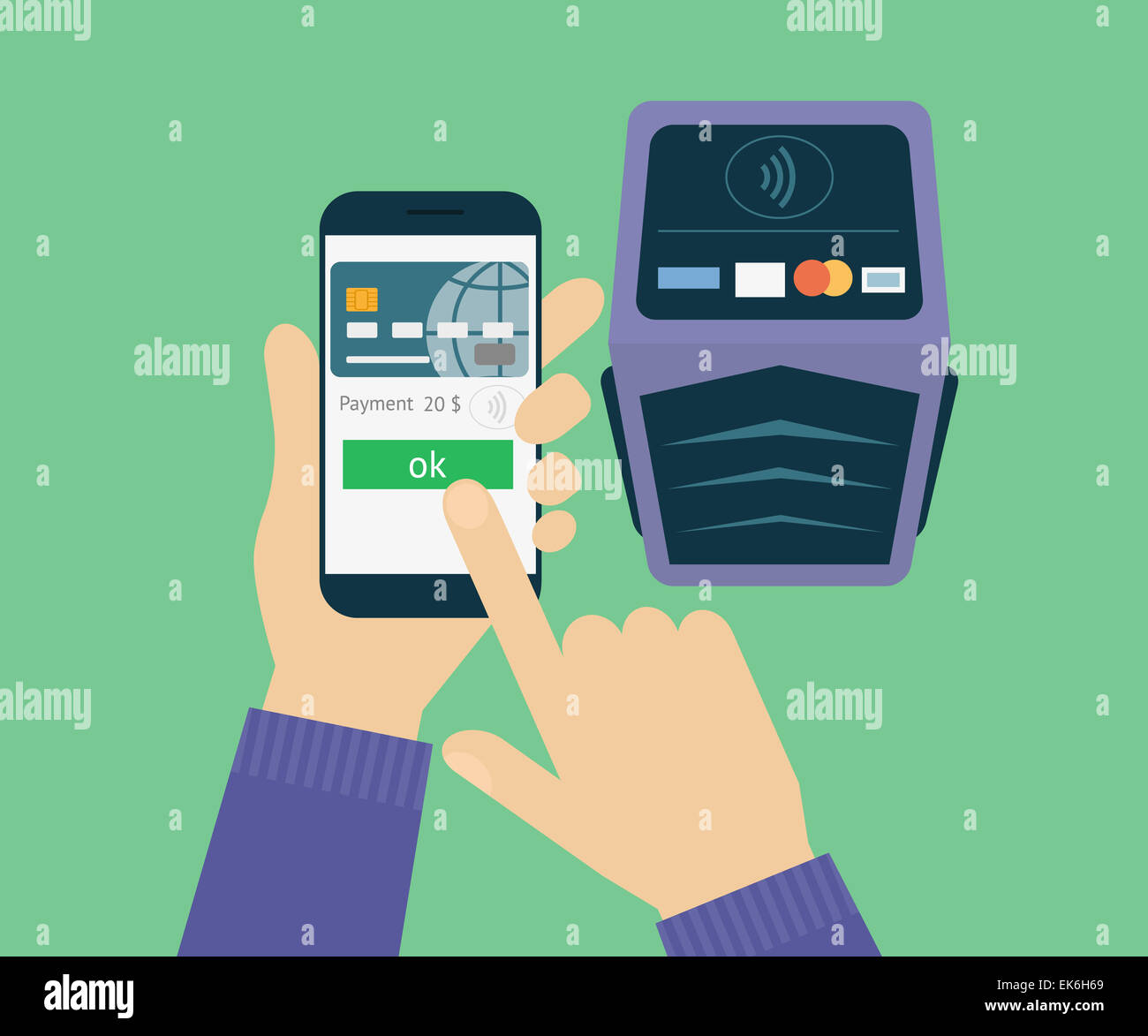 Mobile-payment Stockfoto