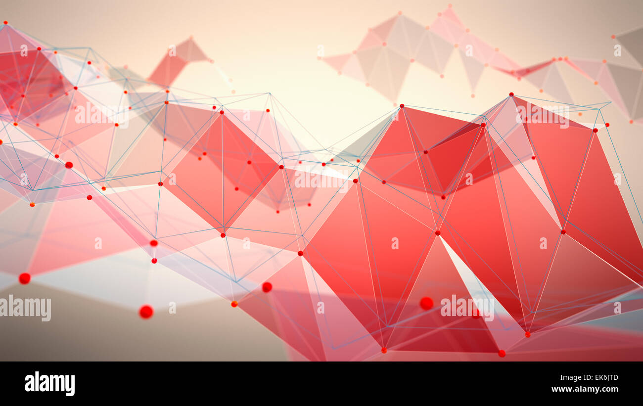 Abstrakte polygonalen Technologie Hintergrund Stockfoto