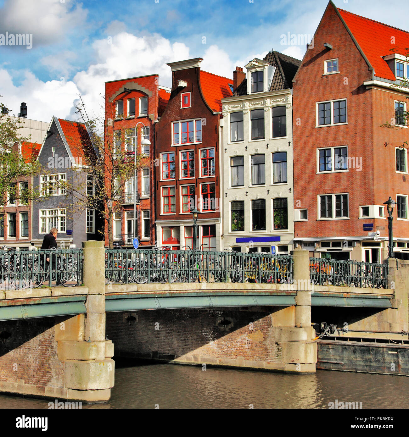 Amsterdam. städtische Landschaft Stockfoto