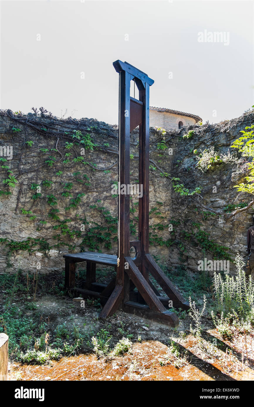 Französische Revolution Guillotine Stockfoto
