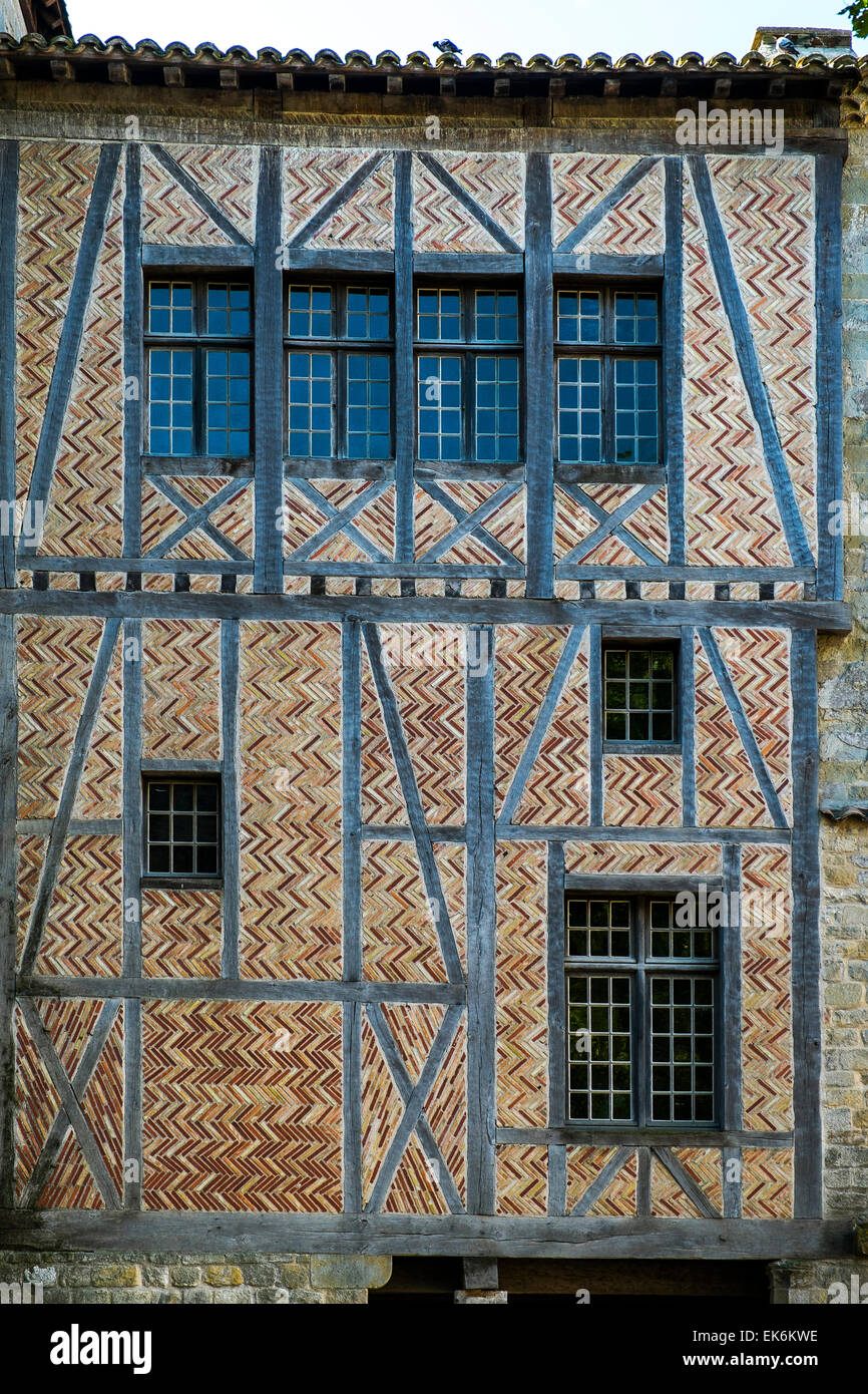 mittelalterliche Hausfassade Stockfoto