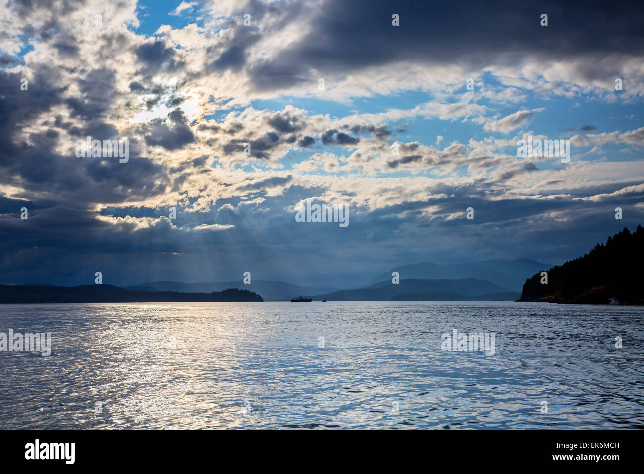 Nordamerika, Kanada, British Columbia, Vancouver Island, Discovery Passage Stockfoto