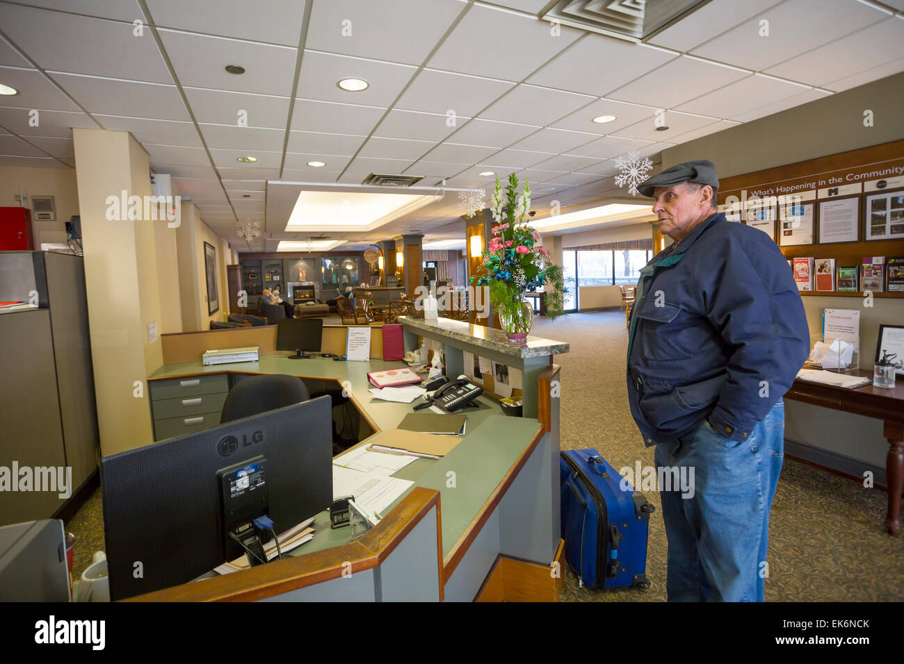 Senioren in Senioren zu Hause Stockfoto