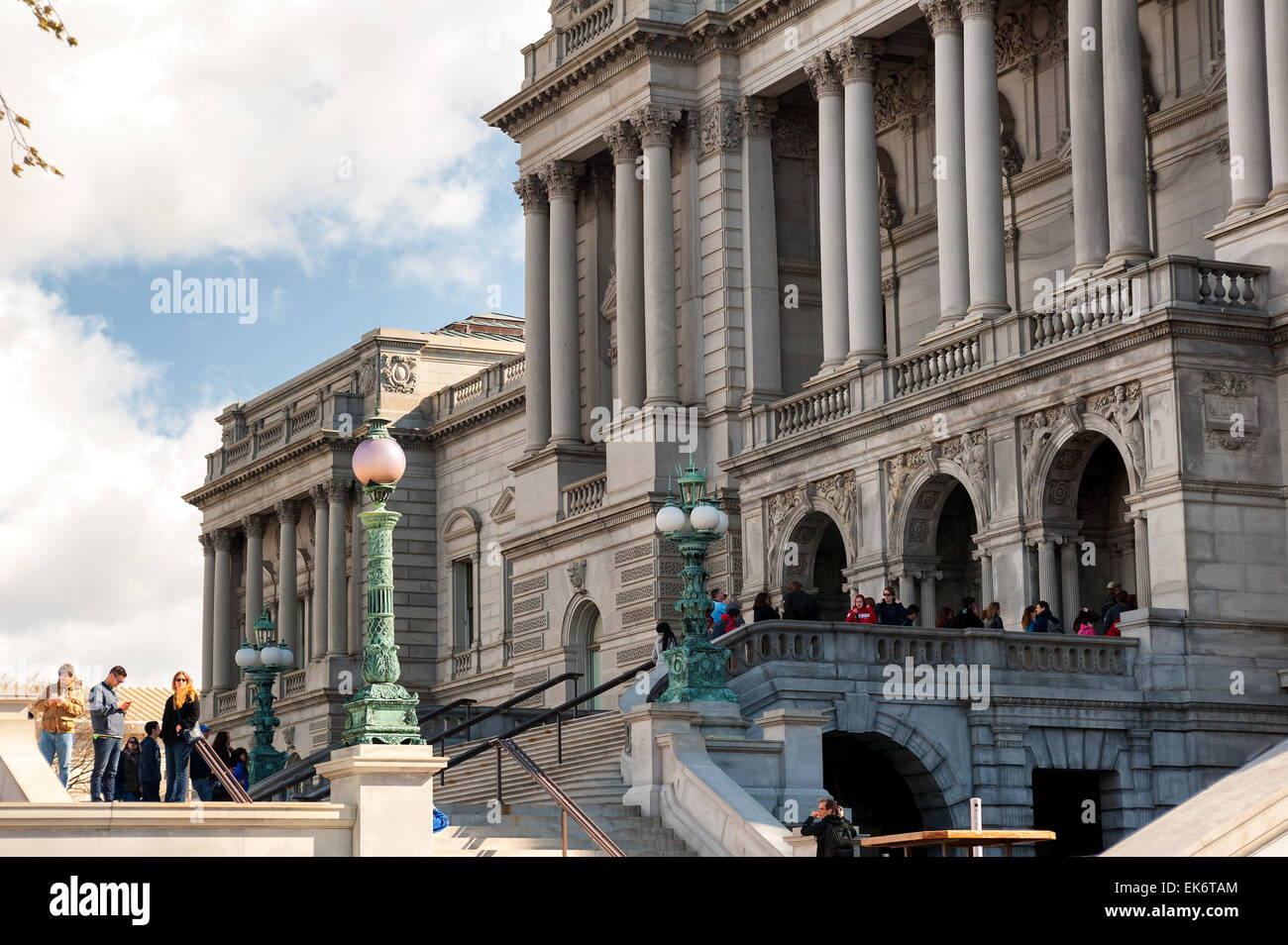 Bibliothek des Kongresses Thomas Jefferson building in Washington D.C. USA Fassade Stockfoto