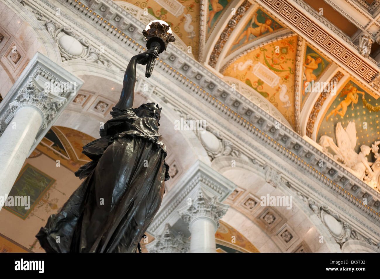 Die Library of Congress in Washington D.C. Innenraum Stockfoto
