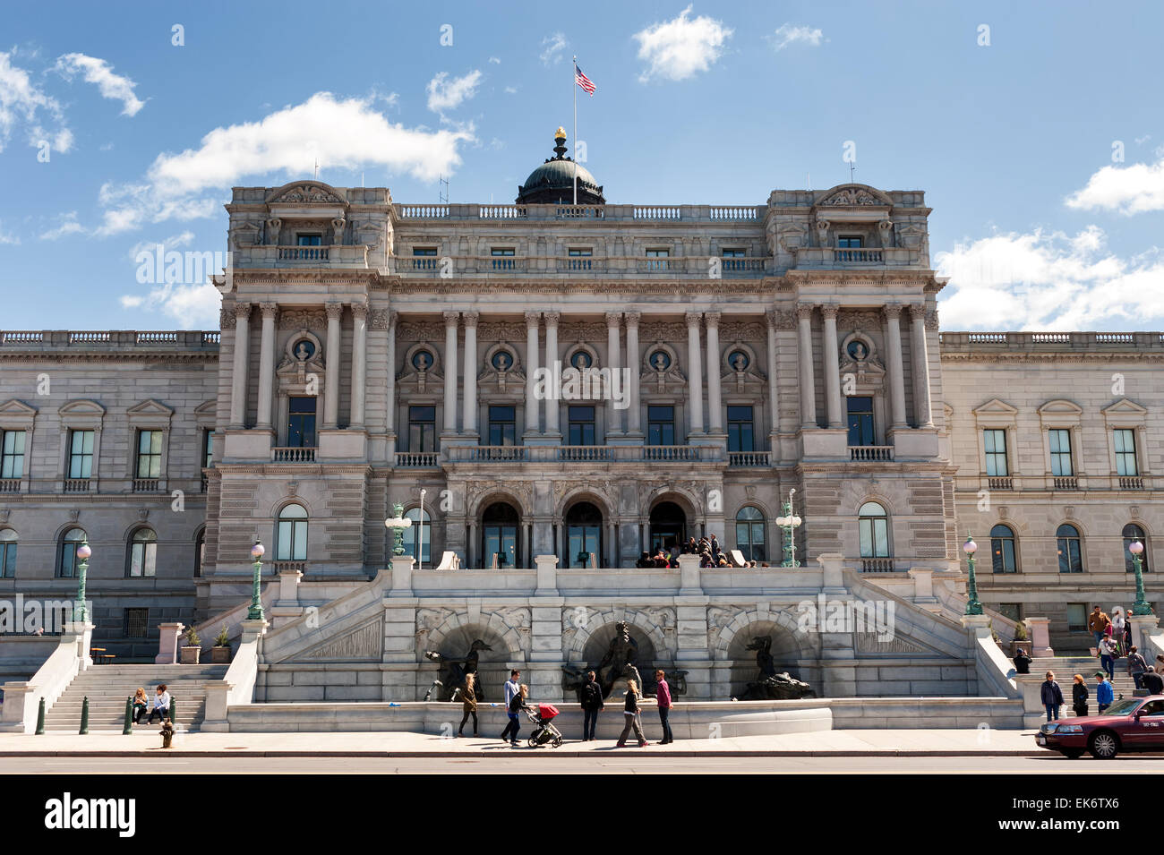 Bibliothek des Kongresses Thomas Jefferson building in Washington D.C. USA Fassade Stockfoto