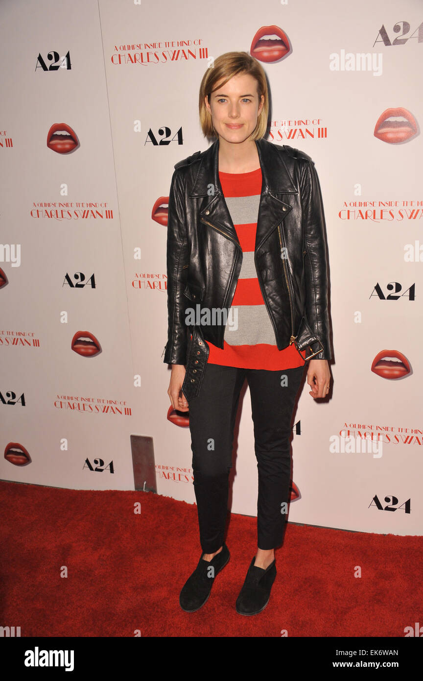 LOS ANGELES, CA - 4. Februar 2013: Agyness Deyn bei der Los-Angeles-Premiere von "A Einblick in the Mind von Charles Swan III" am Arclight Theater, Hollywood. Stockfoto