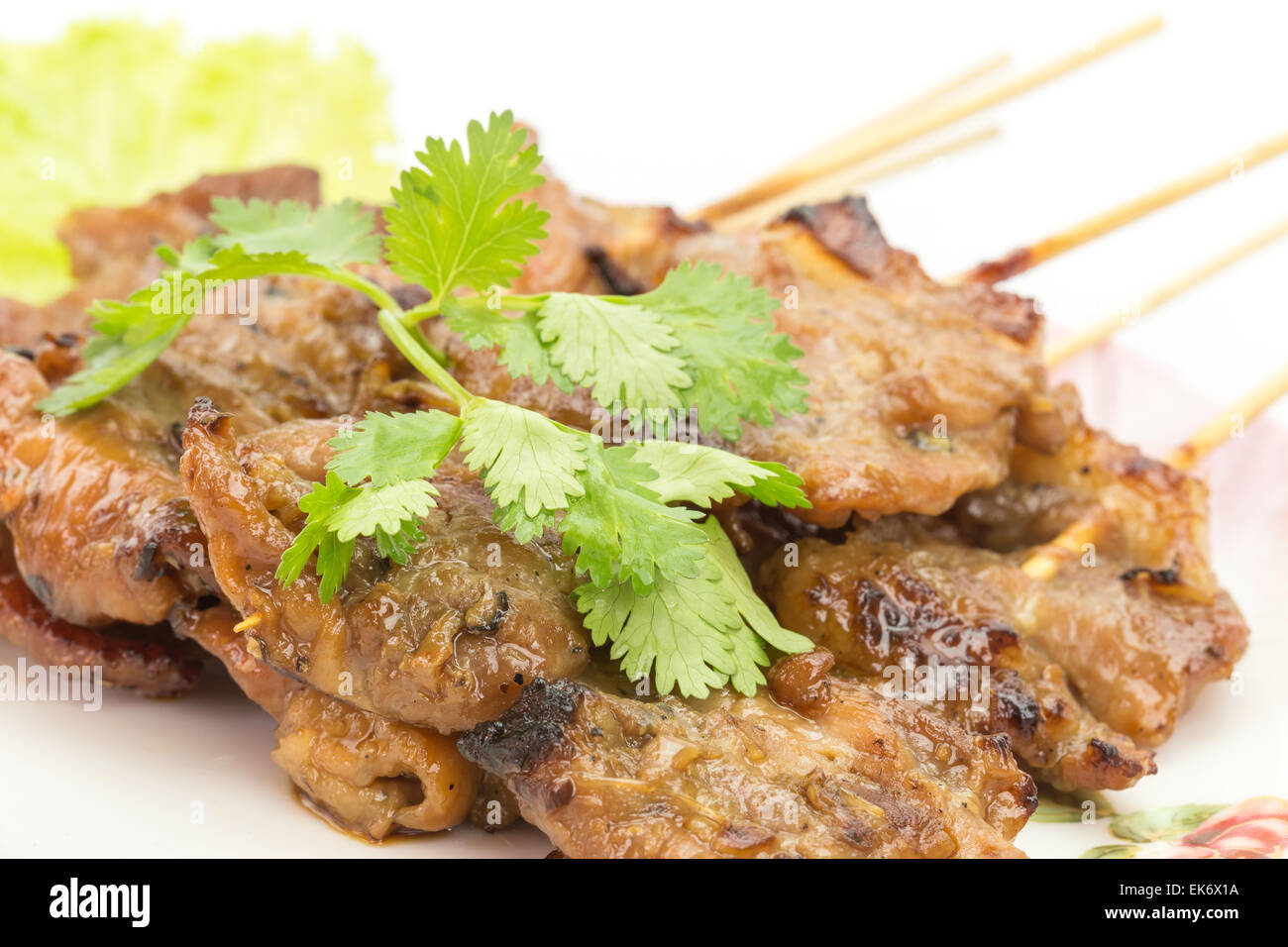 Schweinefleisch satay thai stil -Fotos und -Bildmaterial in hoher ...