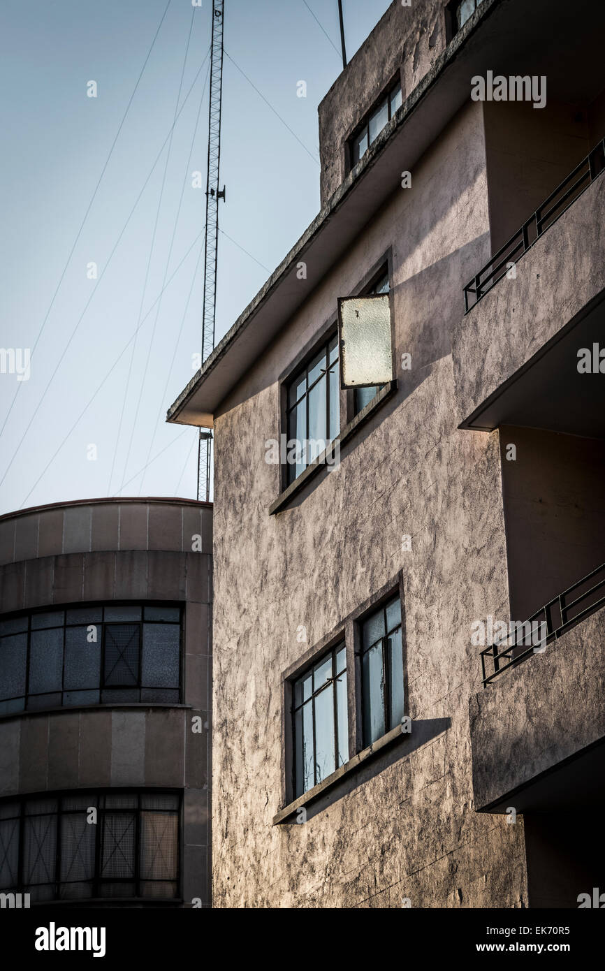 Ein Art-Deco-Fassade in Mexiko City Downtown Stockfoto