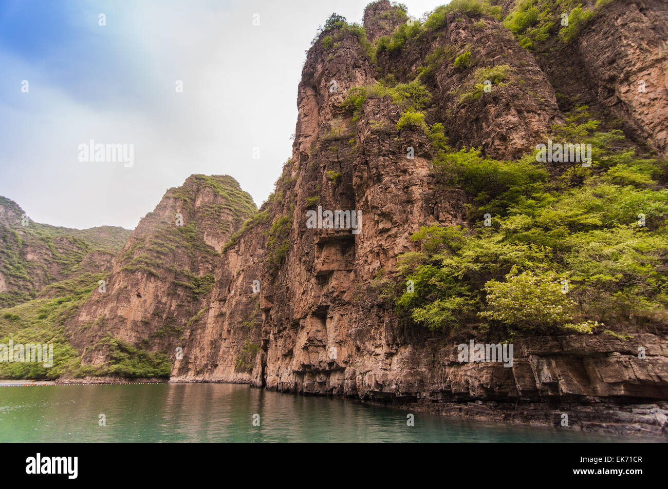 Peking, CHINA-Mai 24,2013: Schöne natürliche Szene in lange Qing-Schlucht Stockfoto