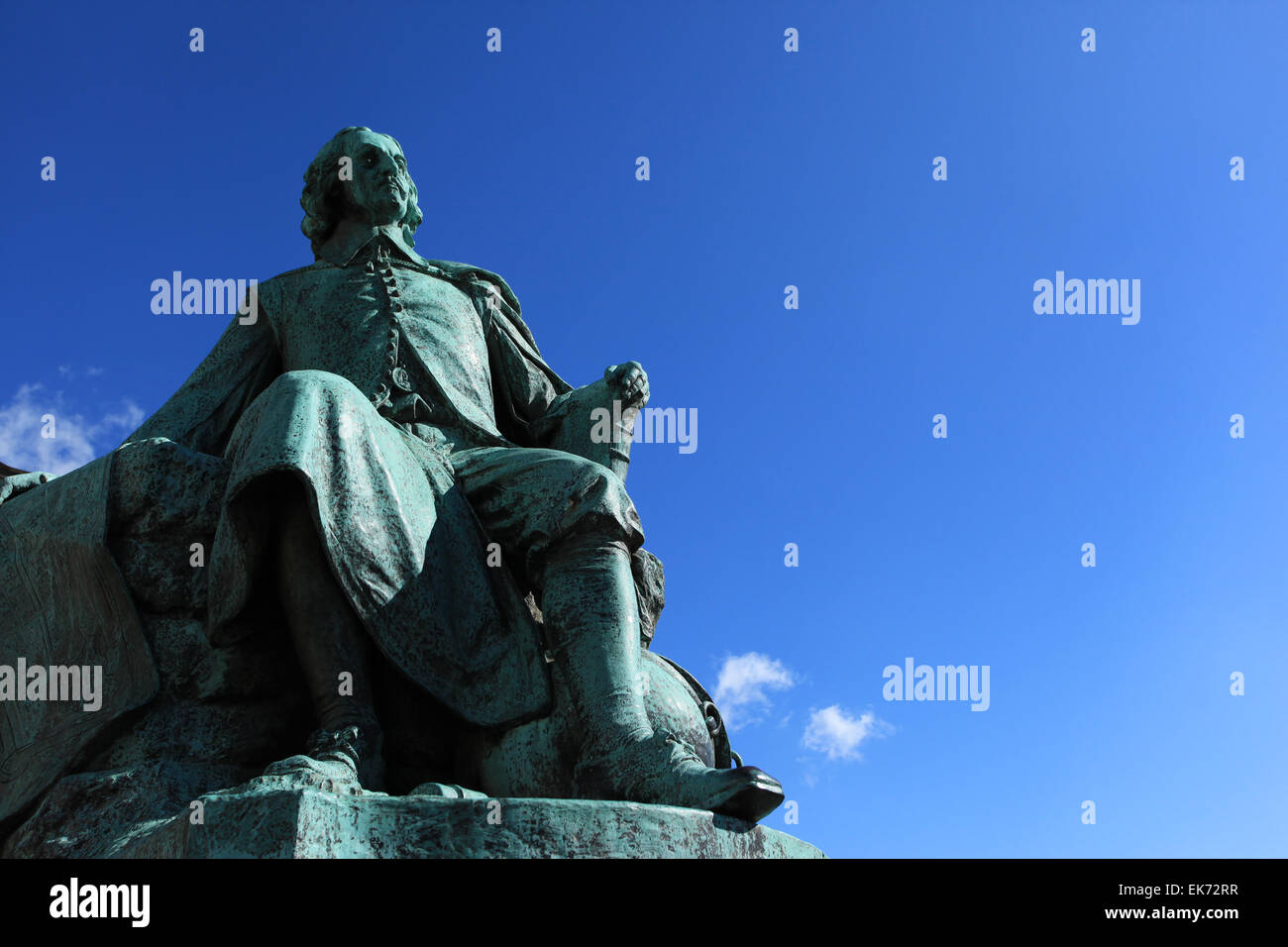 Der deutsche Wissenschaftler, Erfinder und Politiker Otto-von-Guericke-Statue. Alter Markt, Magdeburg, Sachsen-Anhalt, Deutschland. Stockfoto