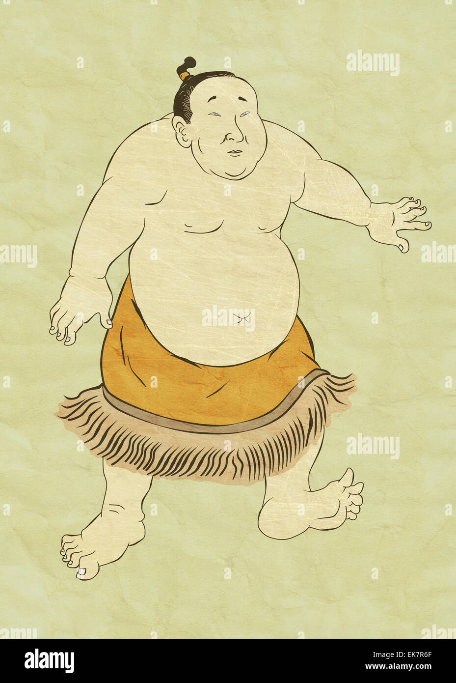 Japanischer Sumo-Ringer Stockfoto
