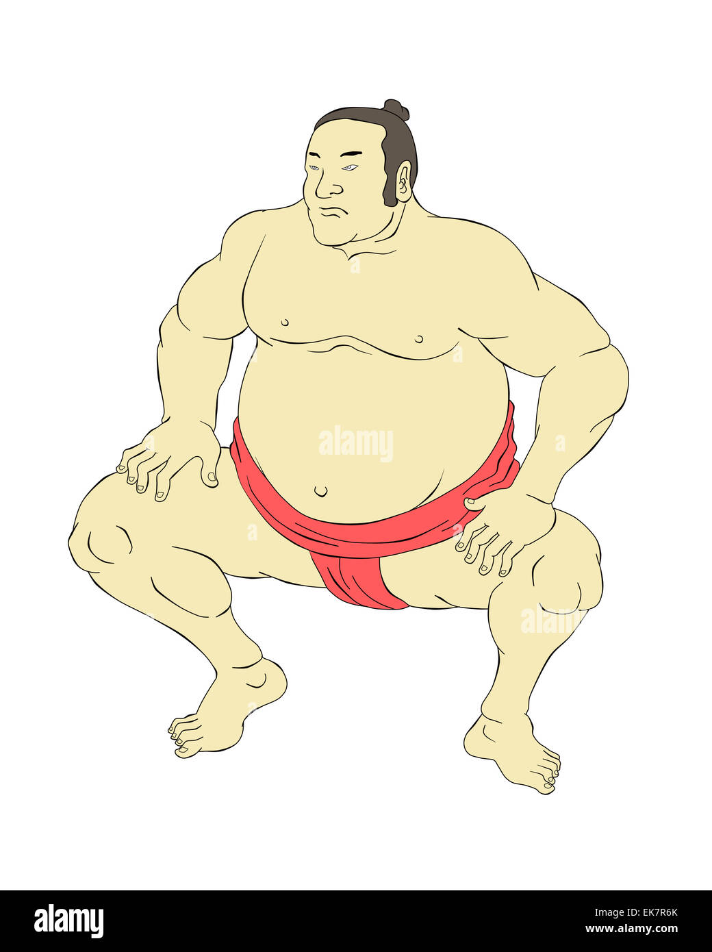 Japanischer Sumo-Ringer Stockfoto