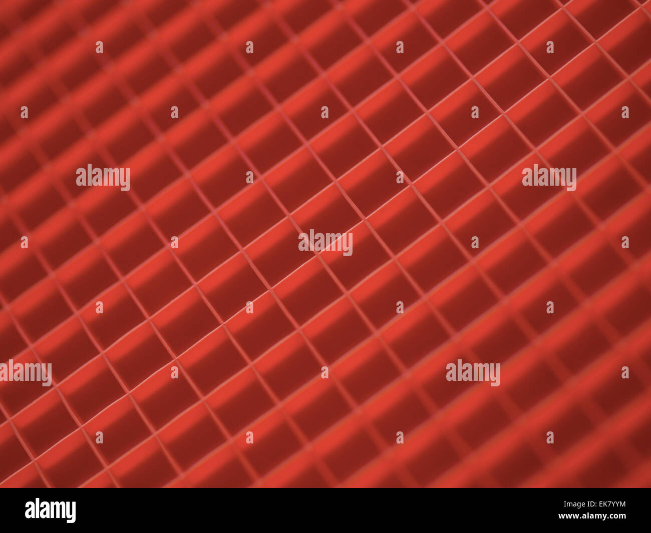 rote Quadrate diagonalen Muster diagonal verwischen Stockfoto