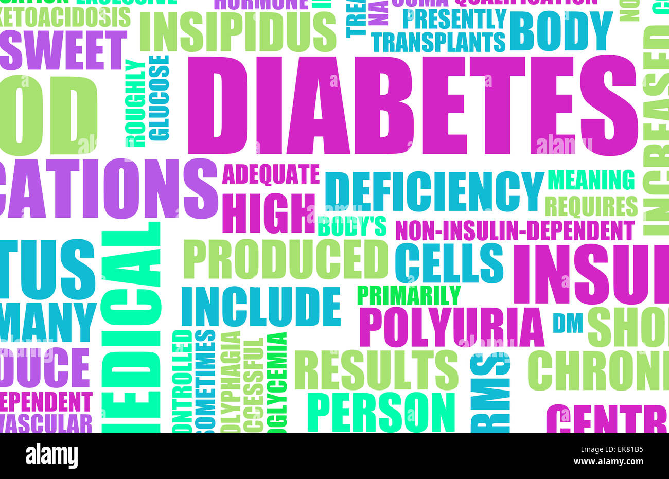 Diabetes Stockfoto