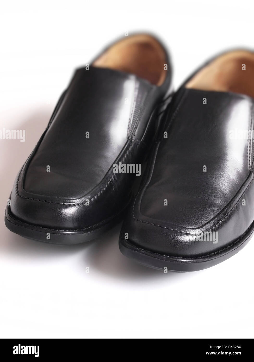 men'sblack Business Schuhe Stockfoto