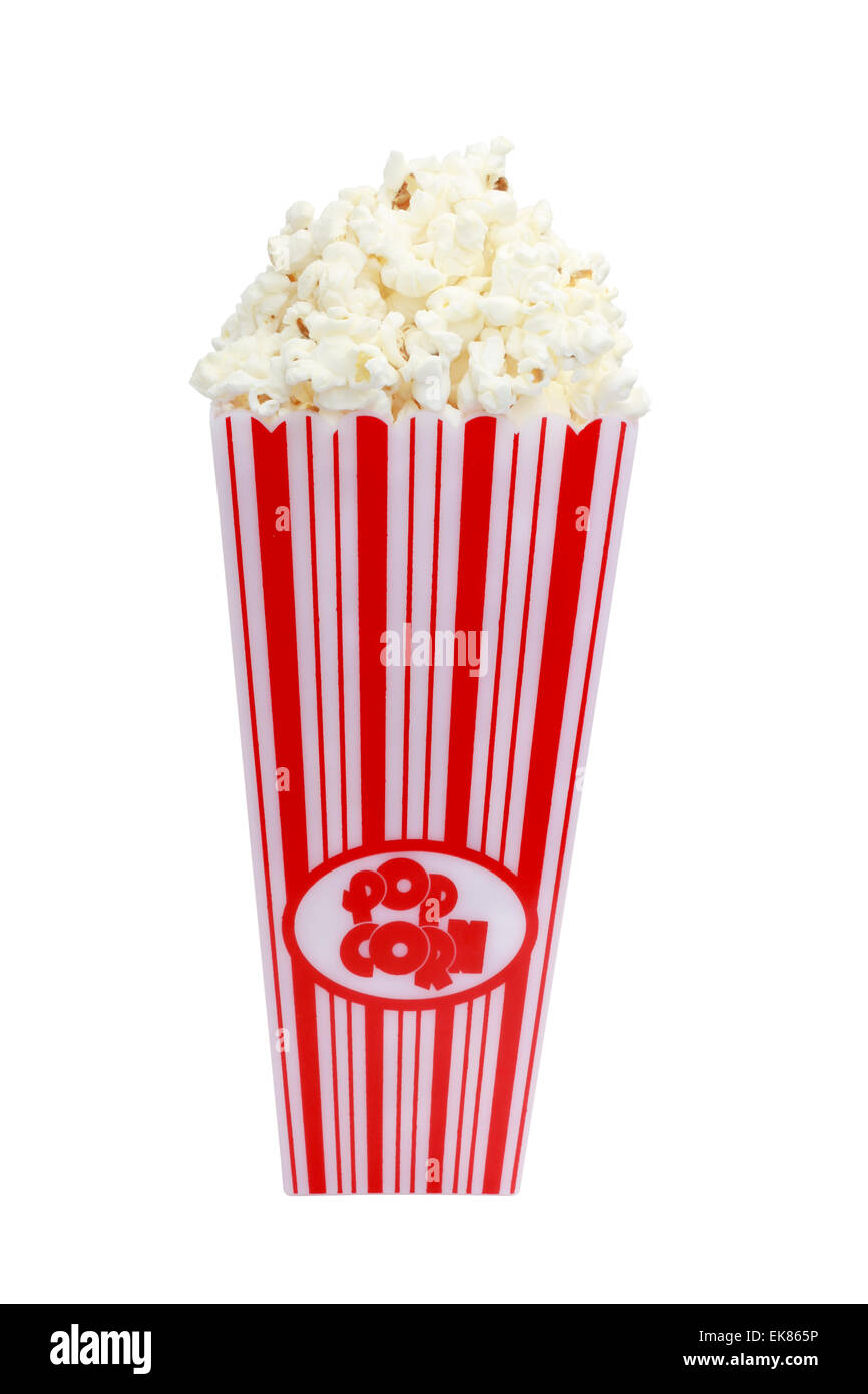 Popcorn, isoliert Stockfoto