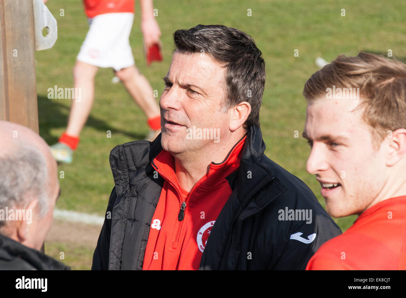 Kevin Wilson, ein ehemaliger Profi-Fußballer, Manager des Fußballclubs Ilkeston Stockfoto