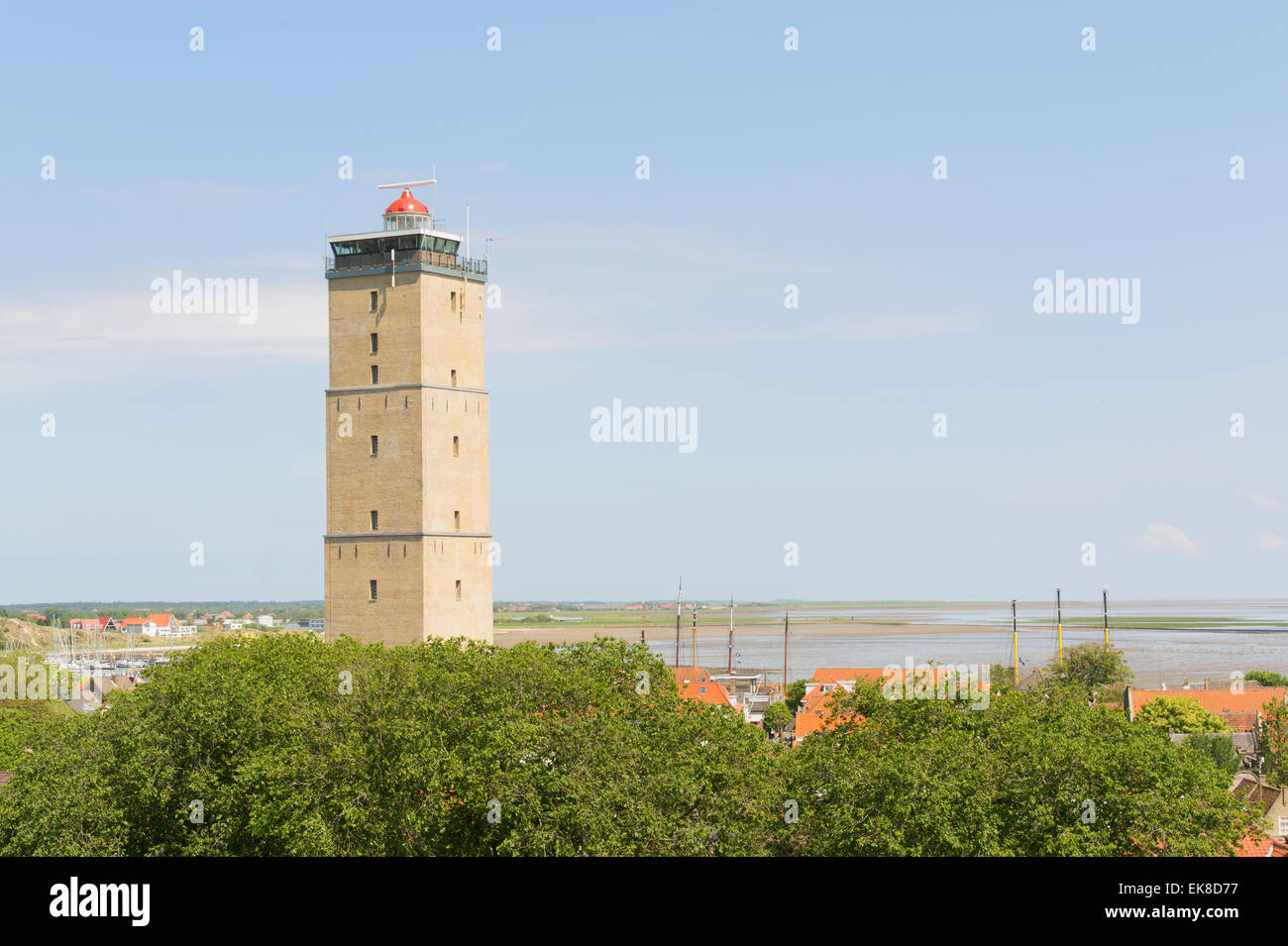 Leuchtturm Brandaris im niederländischen Wattenmeer Insel Terschelling Stockfoto