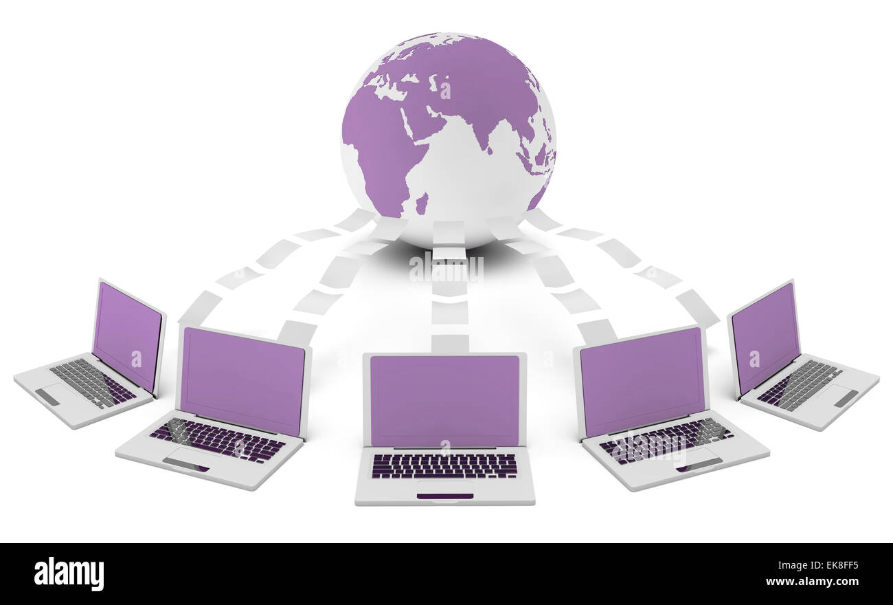 Computer-Netzwerk Stockfoto