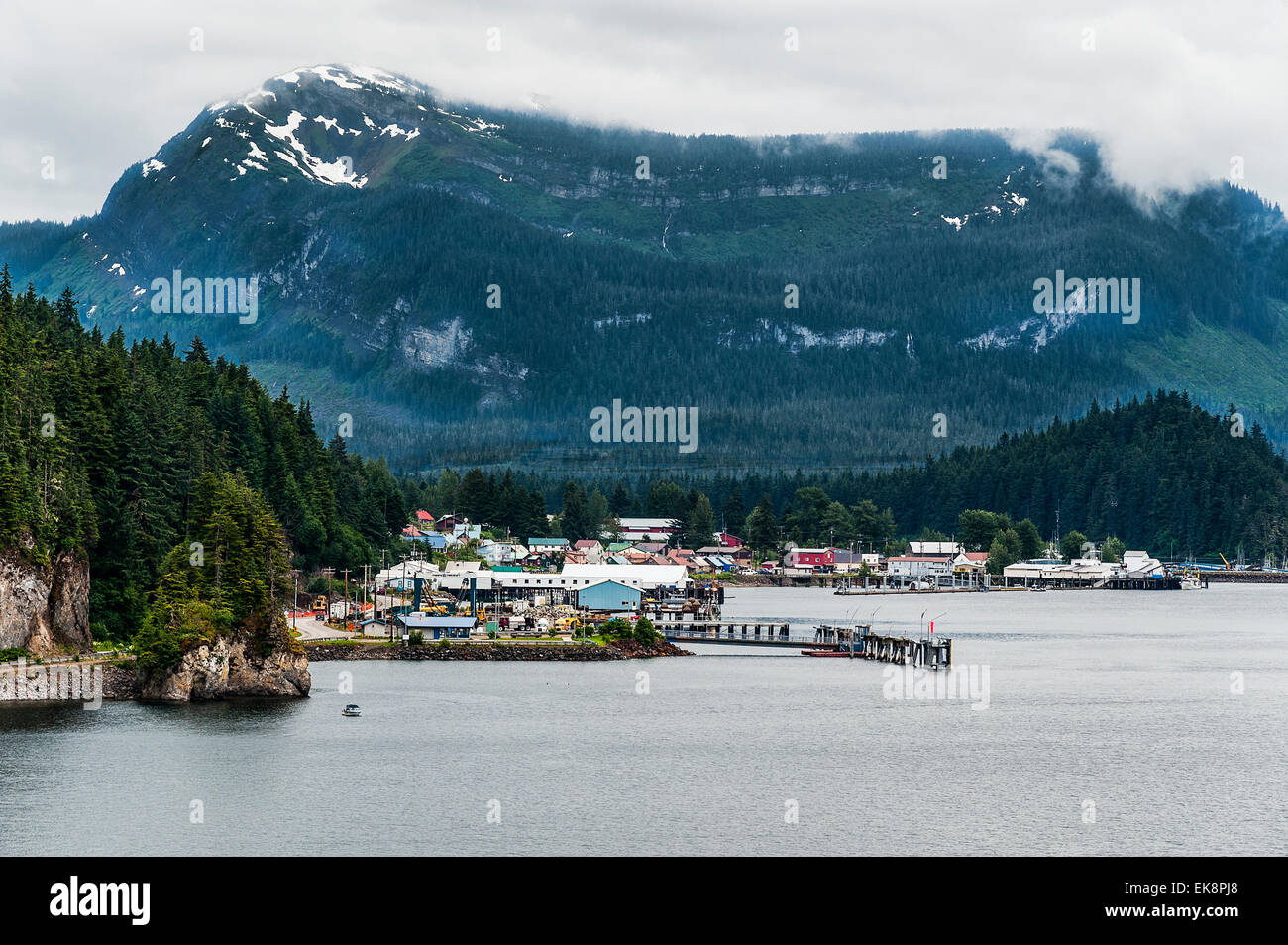 Die Tinget Stadt Hoonah, Chichagof Island, Icy Strait, Alaska, USA Stockfoto