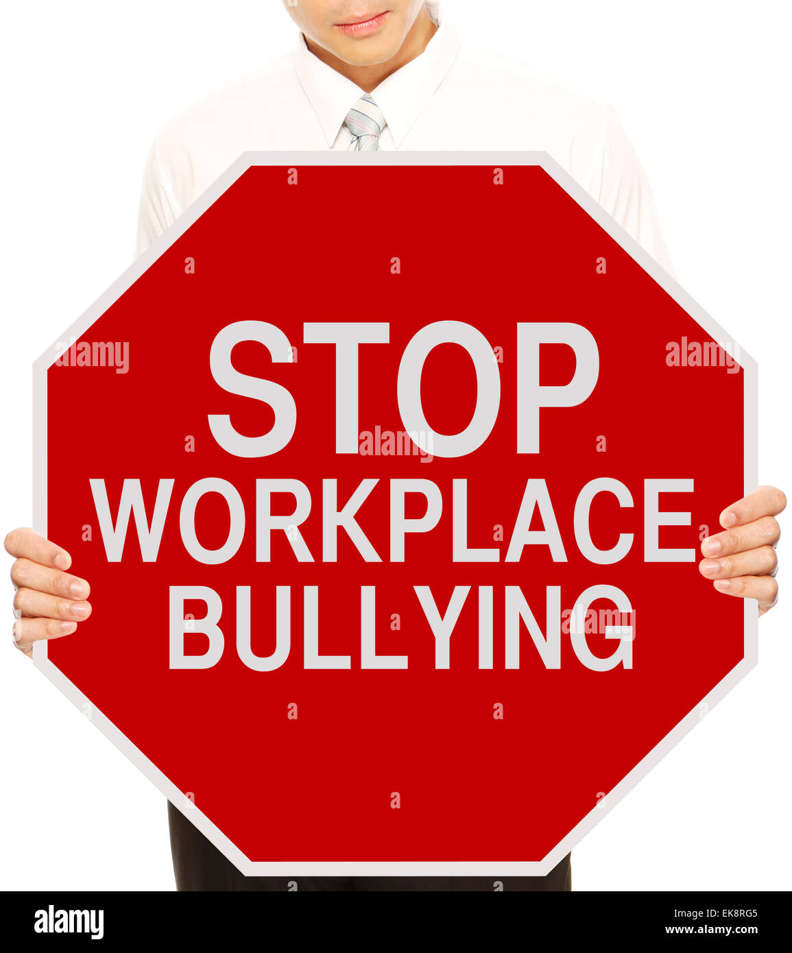 Mobbing am Arbeitsplatz zu stoppen Stockfoto