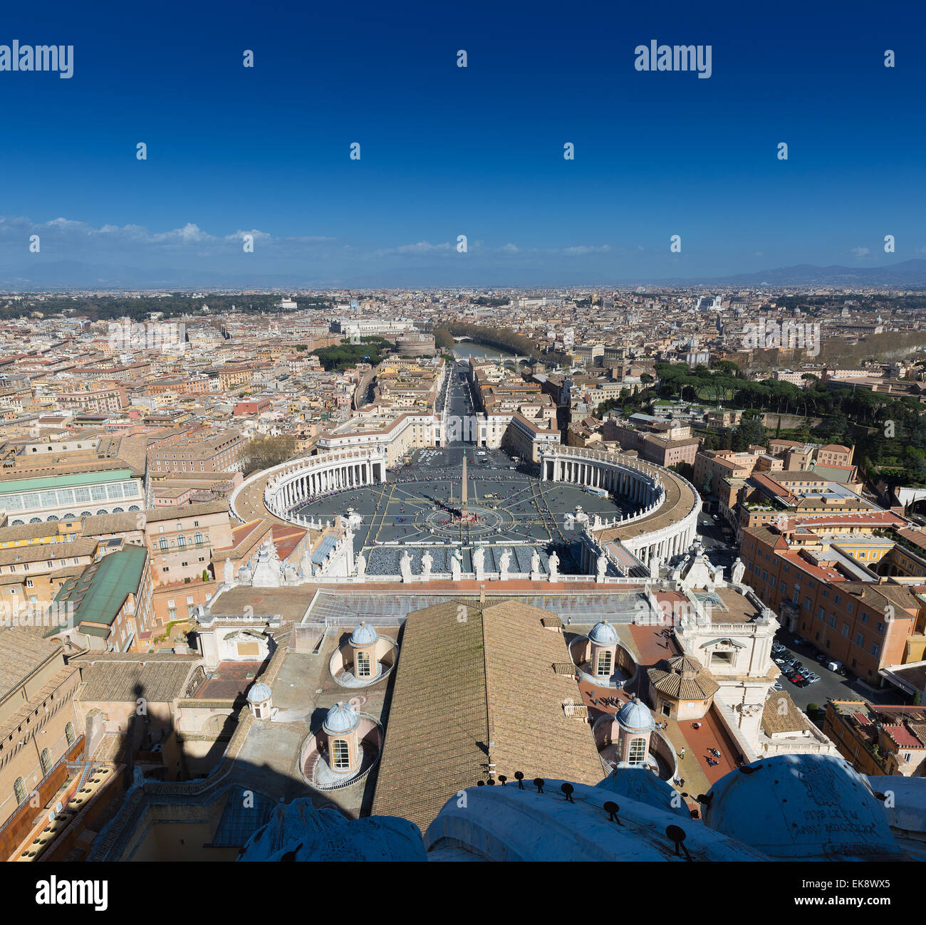Piazza San Pietro im Vatikan Stockfoto