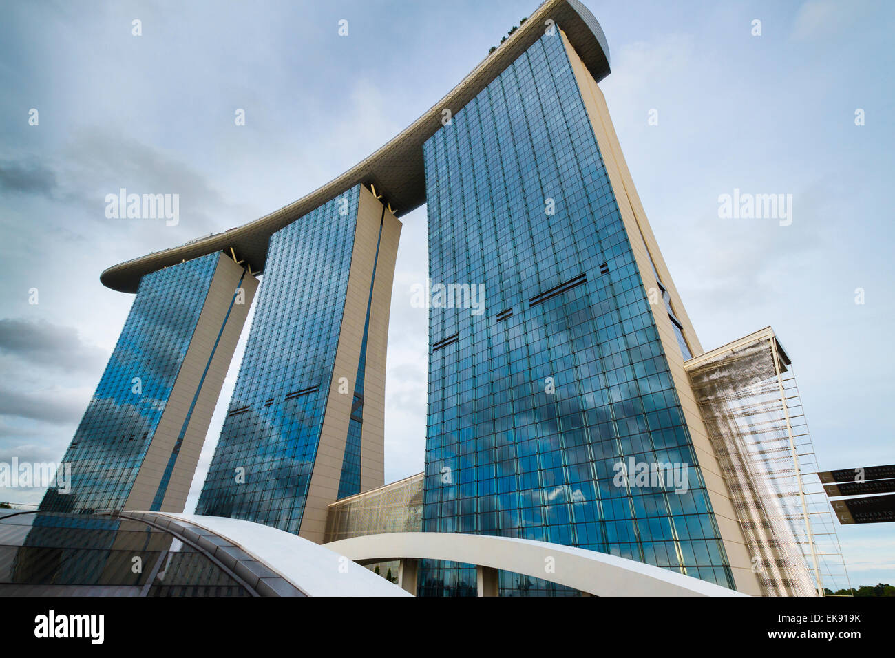 Marina Bay Sands Hotel. Singapur, Asien. Stockfoto