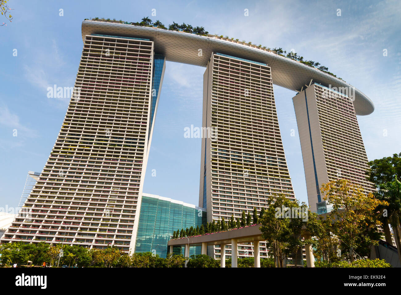 Marina Bay Sands Hotel. Singapur, Asien. Stockfoto