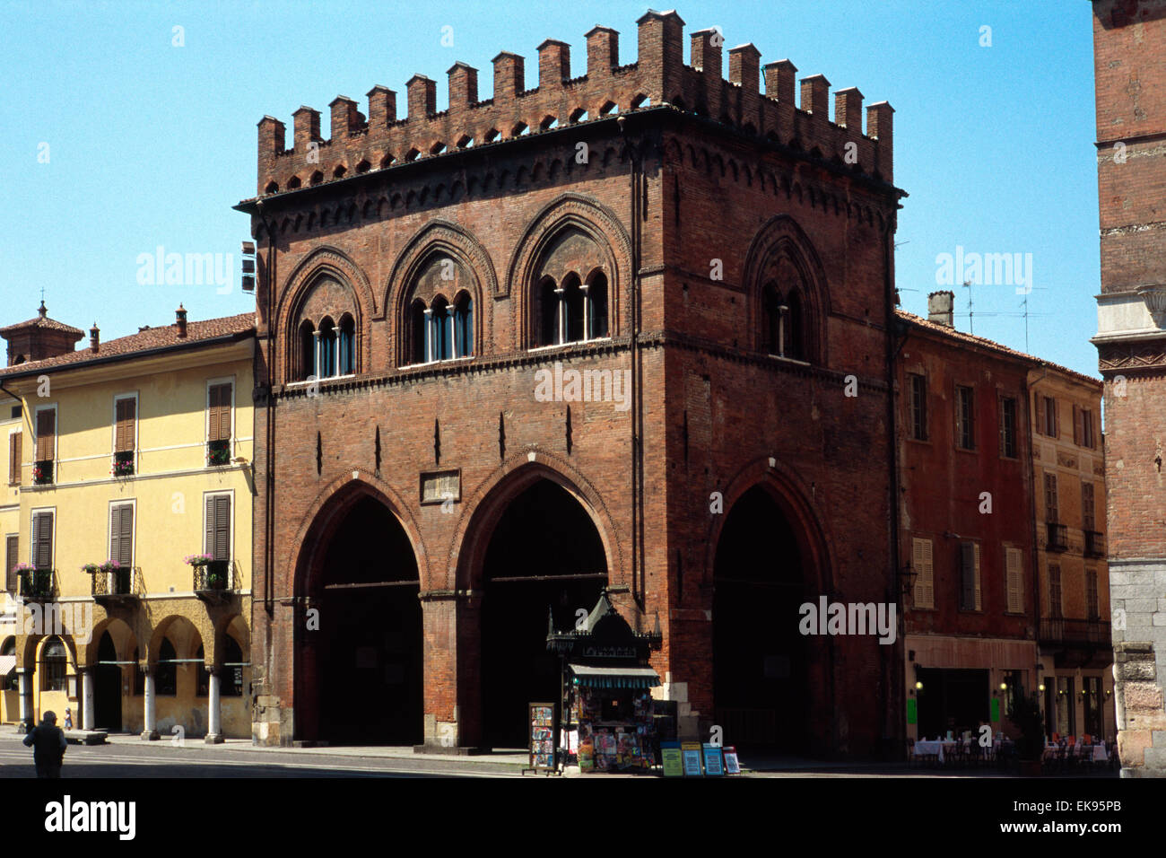 Italien, Lombardei, Platz Piazza del Comune, Loggia dei Militi Stockfoto