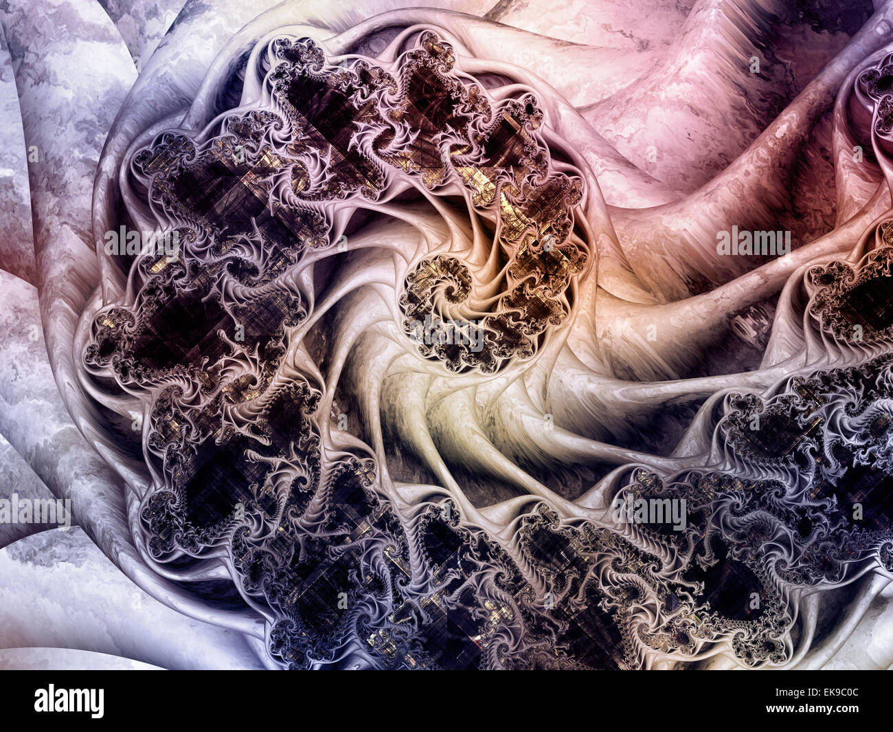 Bunte Fraktal-Bewegung Stockfoto