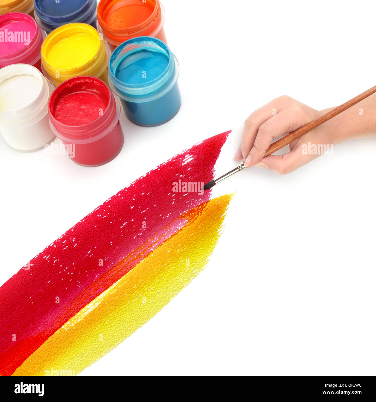 Farbe und Malerei Stockfoto