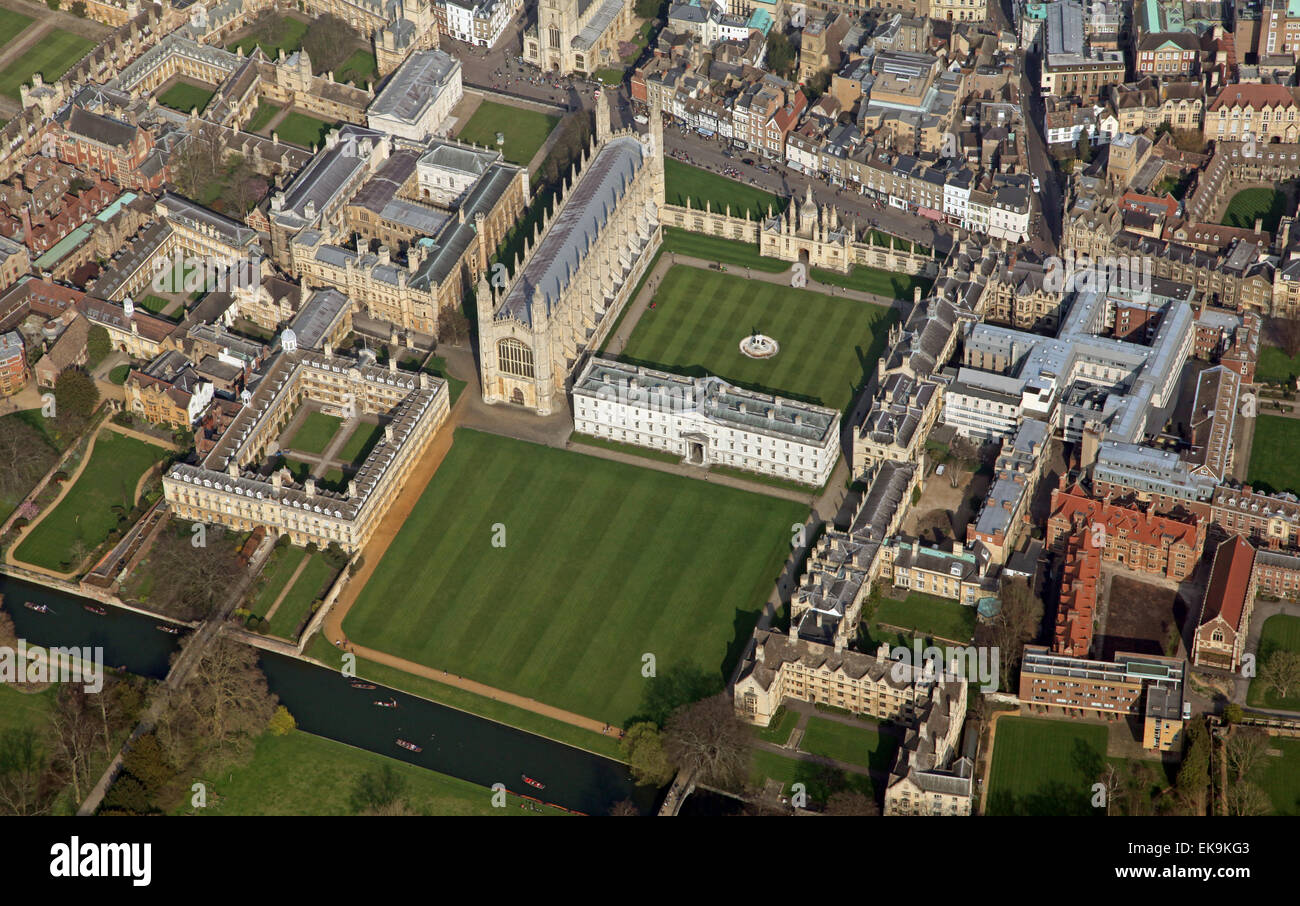Luftbild von der englischen Stadt Cambridge, UK Stockfoto
