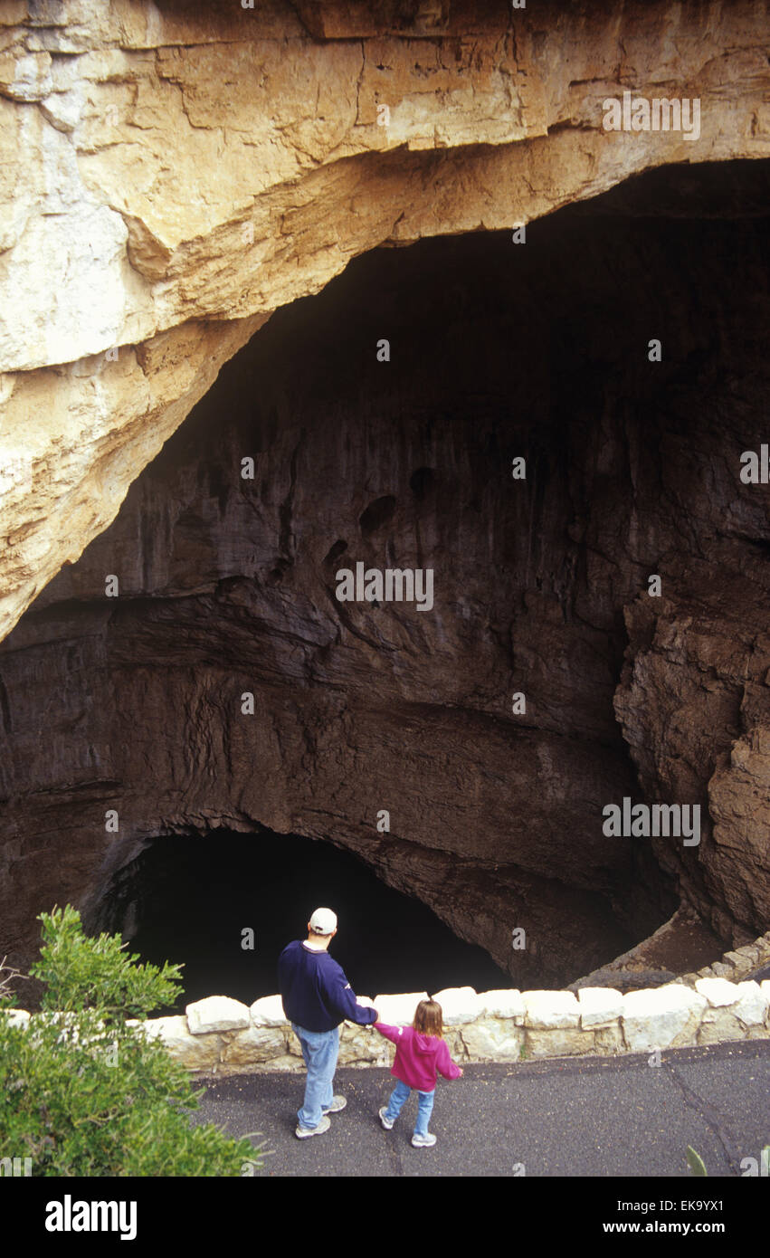 Natürlichen Zugang zur Carlsbad Caverns, Carlsbad Caverns National Park, New Mexico, USA. Stockfoto