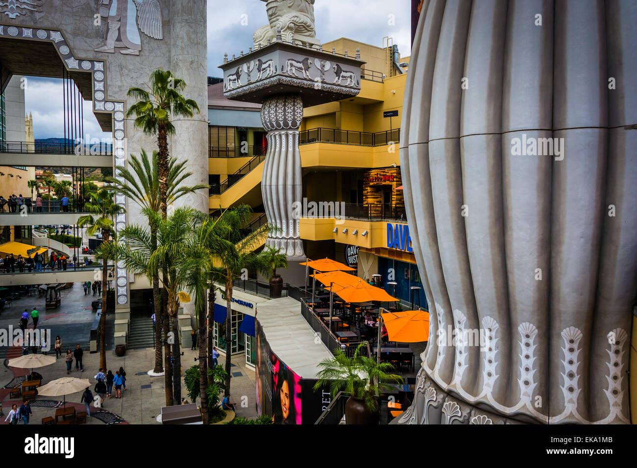 Hollywood und Highland Center in Hollywood, Los Angeles, Kalifornien. Stockfoto