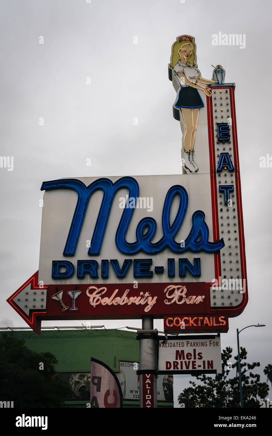 Mels einfahren, in Hollywood, Los Angeles, Kalifornien. Stockfoto