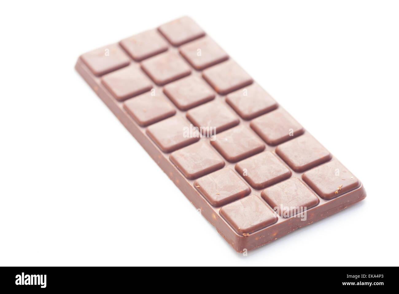 dunkle Schokolade, isoliert auf weiss Stockfoto