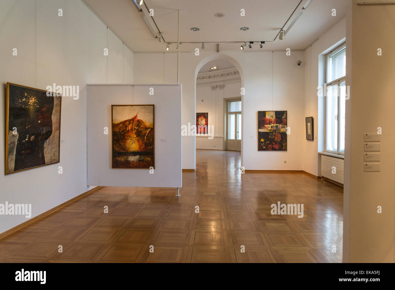 Biserka Baretić Retrospektive, Galerie für moderne, Zagreb, Kroatien Stockfoto