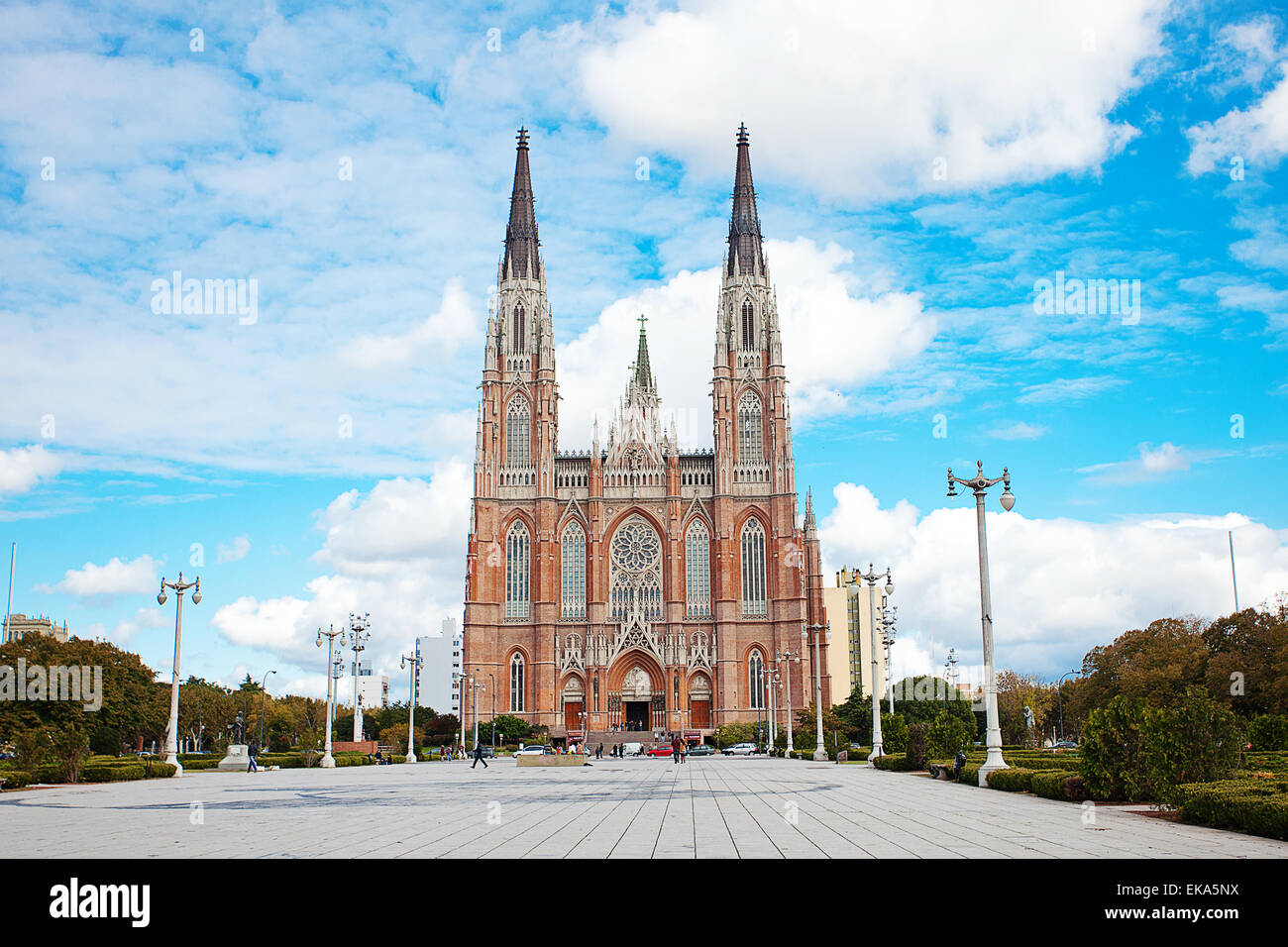 Die Kathedrale in der Stadt von La Plata, Argentinien Stockfoto
