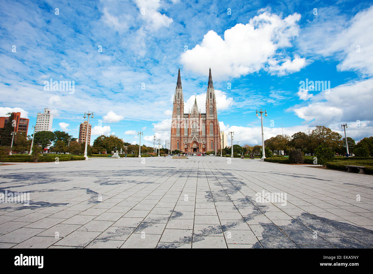 Die Kathedrale in der Stadt von La Plata, Argentinien Stockfoto