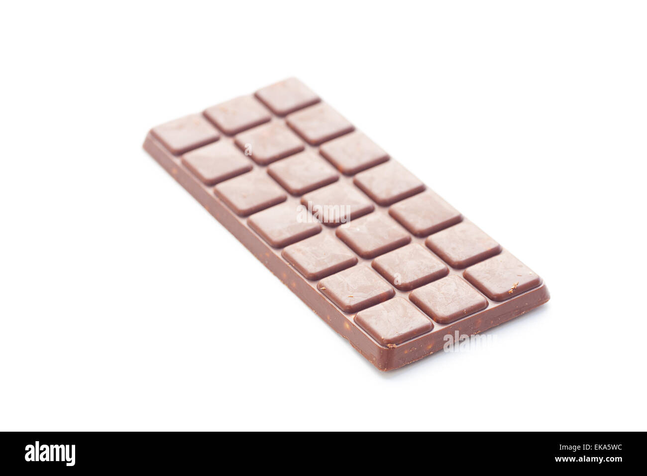 dunkle Schokolade, isoliert auf weiss Stockfoto