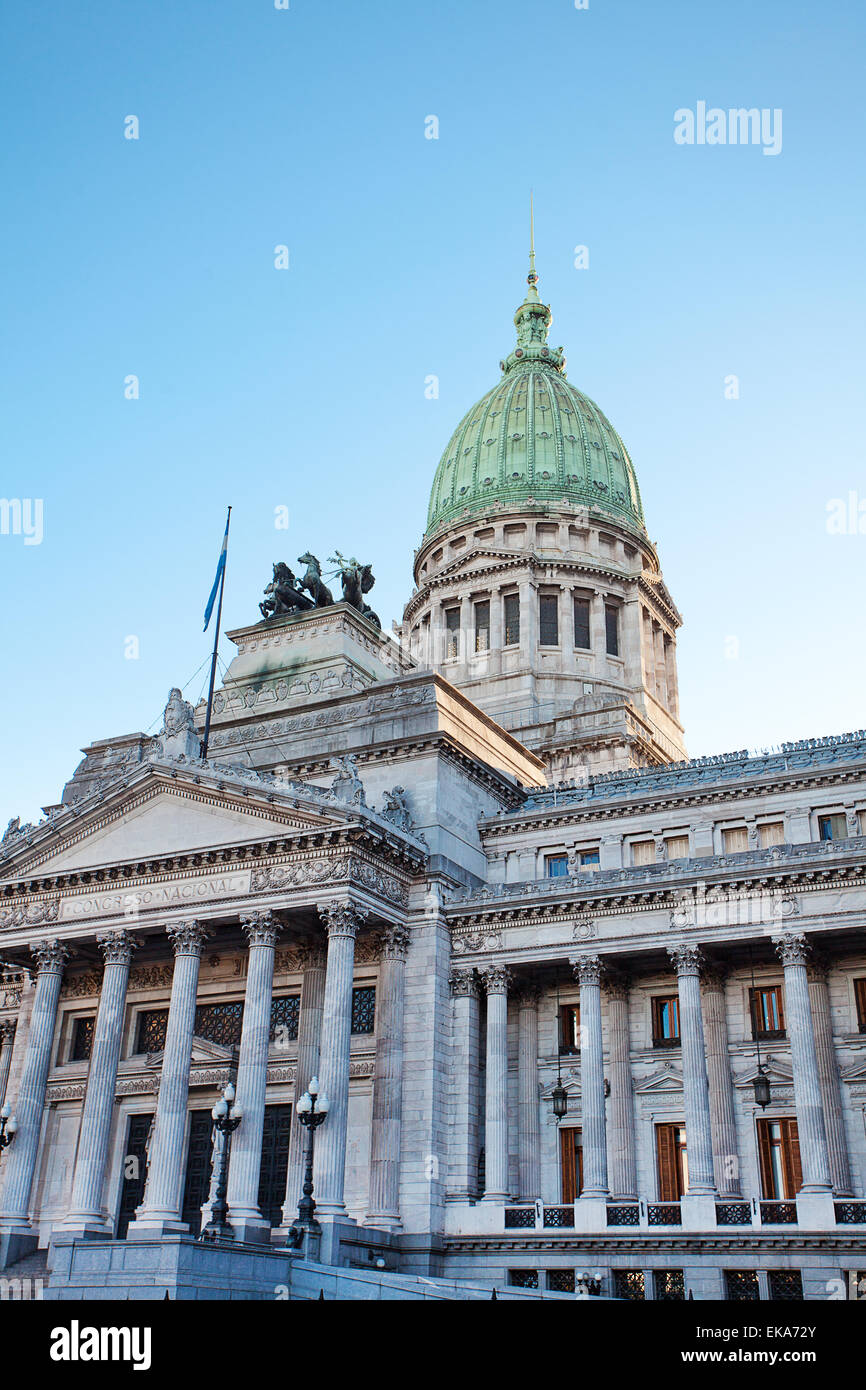 Gebäude der Kongress in Buenos Aires, Argentinien Stockfoto