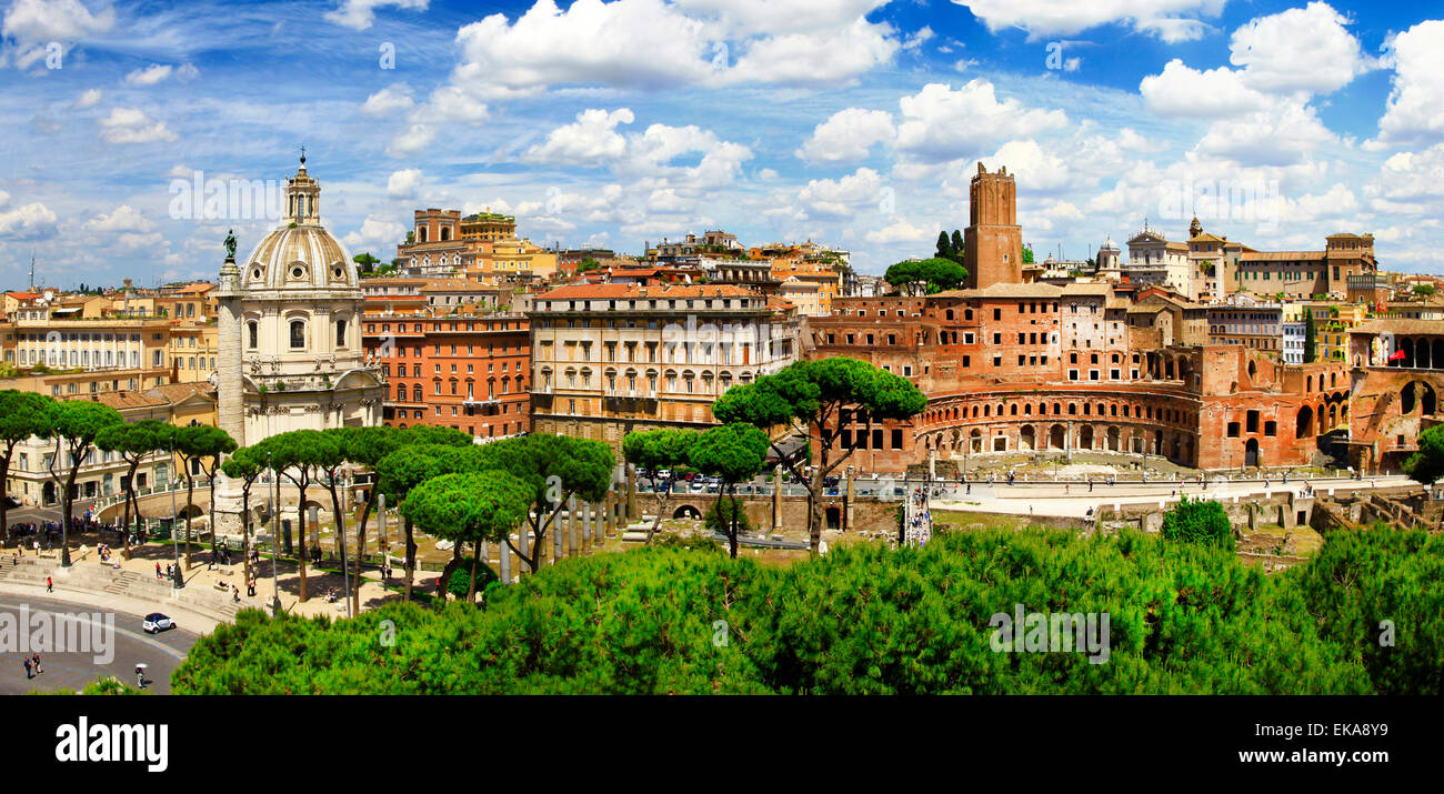 Ansicht der alten Stadt, Rom, Italien. Stockfoto