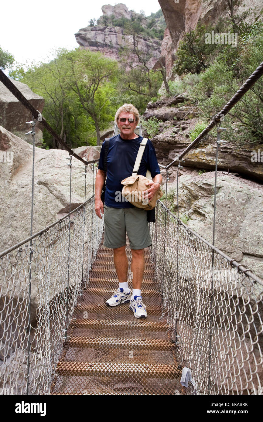 Der Laufsteg, eine beliebte National Recreation Trail in den Gila National Forest, in der Nähe von Glenwood, NM, USA Stockfoto